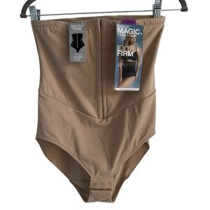 NWT!‎ Naomi & Nicole 2XL Inside Magic Extra Firm Waist Cincher 7927 Nude